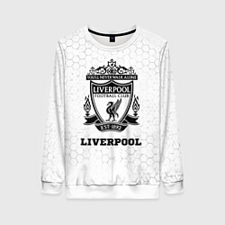 Свитшот женский Liverpool sport на светлом фоне, цвет: 3D-белый