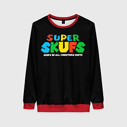 Свитшот женский Super skufs, цвет: 3D-красный
