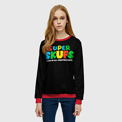 Свитшот женский Super skufs, цвет: 3D-красный — фото 2