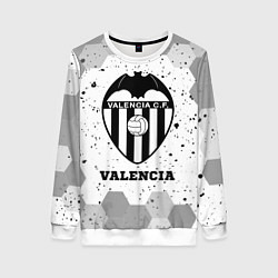 Свитшот женский Valencia sport на светлом фоне, цвет: 3D-белый