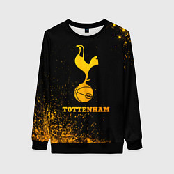 Свитшот женский Tottenham - gold gradient, цвет: 3D-черный