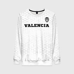 Свитшот женский Valencia sport на светлом фоне посередине, цвет: 3D-белый
