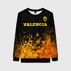 Свитшот женский Valencia - gold gradient посередине, цвет: 3D-черный