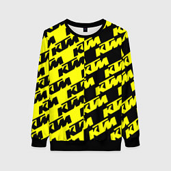 Женский свитшот KTU жёлто чёрный стиль