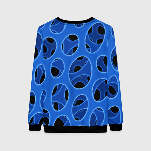 Женский свитшот Синяя мембрана с перфорацией / 3D-Черный – фото 2