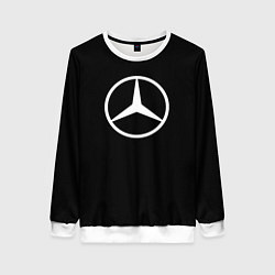 Женский свитшот Mercedes benz logo white