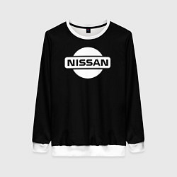 Женский свитшот Nissan logo white