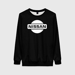 Женский свитшот Nissan logo white