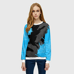 Свитшот женский Extreme blue, цвет: 3D-белый — фото 2