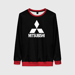 Женский свитшот Mitsubishi logo white