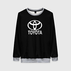 Женский свитшот Toyota white logo