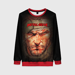 Свитшот женский Metal gear Venom Snake, цвет: 3D-красный