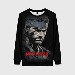 Свитшот женский Metal gear Venom Snake, цвет: 3D-черный