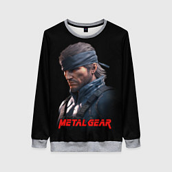 Свитшот женский Веном Снейк из игры Metal gear, цвет: 3D-меланж