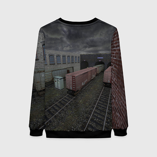 Женский свитшот Counter Strike 1 6 de train / 3D-Черный – фото 2