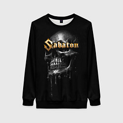 Свитшот женский Sabaton - rock group, цвет: 3D-черный