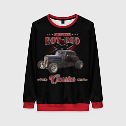 Свитшот женский Классический хот-род, цвет: 3D-красный