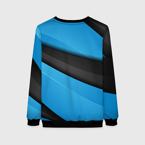 Женский свитшот Стильная сова в одежде / 3D-Черный – фото 2