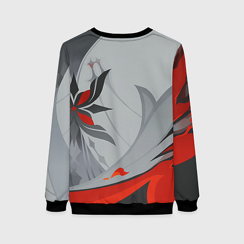 Женский свитшот Arlecchino Genshin Impact / 3D-Черный – фото 2