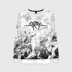Свитшот женский Stray white graphite, цвет: 3D-белый