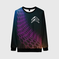 Женский свитшот Citroen neon hexagon