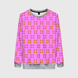 Свитшот женский Паттерн точечный, цвет: 3D-меланж
