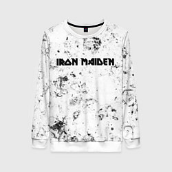 Свитшот женский Iron Maiden dirty ice, цвет: 3D-белый