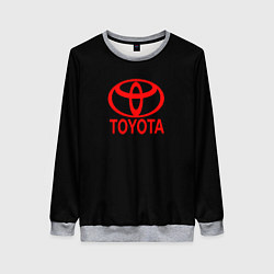 Женский свитшот Toyota red logo
