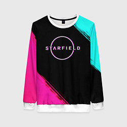 Свитшот женский Starfield neon, цвет: 3D-белый