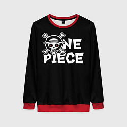 Свитшот женский One piece - emblem, цвет: 3D-красный