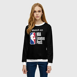Свитшот женский НБА лига, цвет: 3D-белый — фото 2