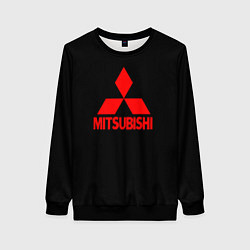 Женский свитшот Mitsubishi red logo