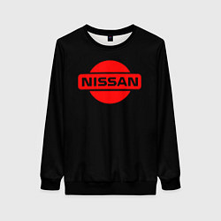 Женский свитшот Nissan red logo