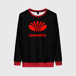 Женский свитшот Daewoo red logo