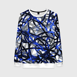 Женский свитшот Синие энергетические кабели