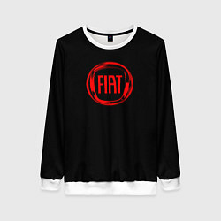 Женский свитшот FIAT logo red