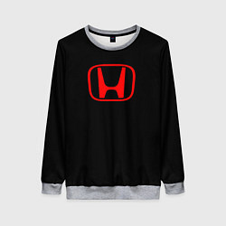 Женский свитшот Honda red logo auto