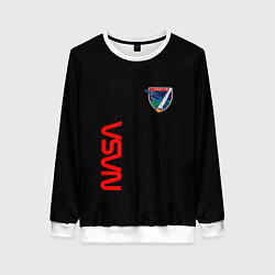 Женский свитшот Nasa space logo steel