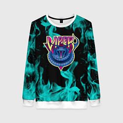 Женский свитшот Вайпер flame neon game