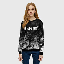 Свитшот женский Arsenal black graphite, цвет: 3D-черный — фото 2