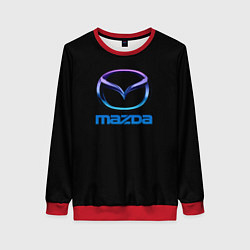 Женский свитшот Mazda neon logo