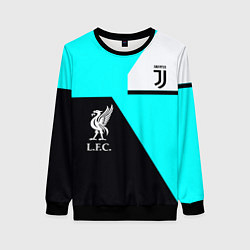 Женский свитшот Juventus x Liverpool geometry