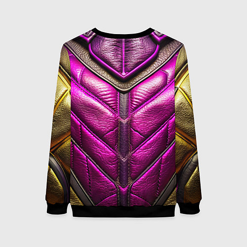 Женский свитшот Текстурная кожа в космическом стиле / 3D-Черный – фото 2