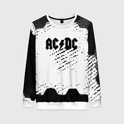 Женский свитшот AC DC текстура рок