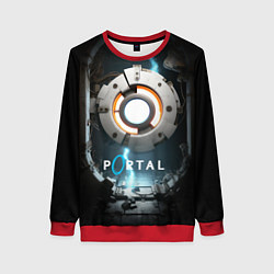 Свитшот женский Portal space, цвет: 3D-красный