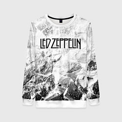 Свитшот женский Led Zeppelin white graphite, цвет: 3D-белый