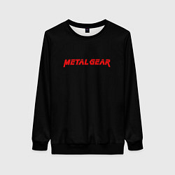 Свитшот женский Metal gear red logo, цвет: 3D-черный