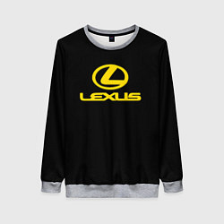 Женский свитшот Lexus yellow logo