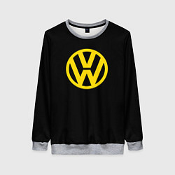 Женский свитшот Volkswagen logo yellow