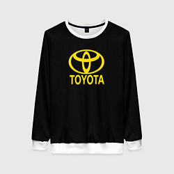 Свитшот женский Toyota yellow, цвет: 3D-белый